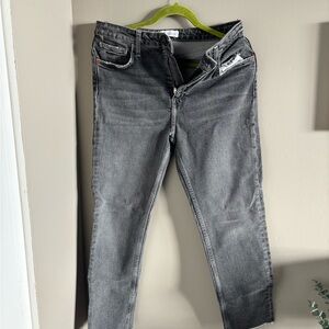 Zara Light Gray Denim Pants
